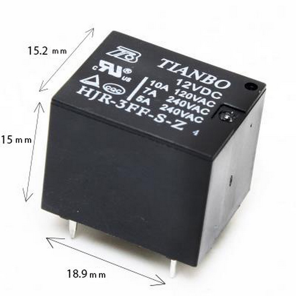 RELAY 12V 7A 1C 5PIN