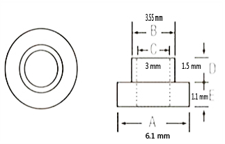 TRANSISTOR INSULATING BUSH TO-220