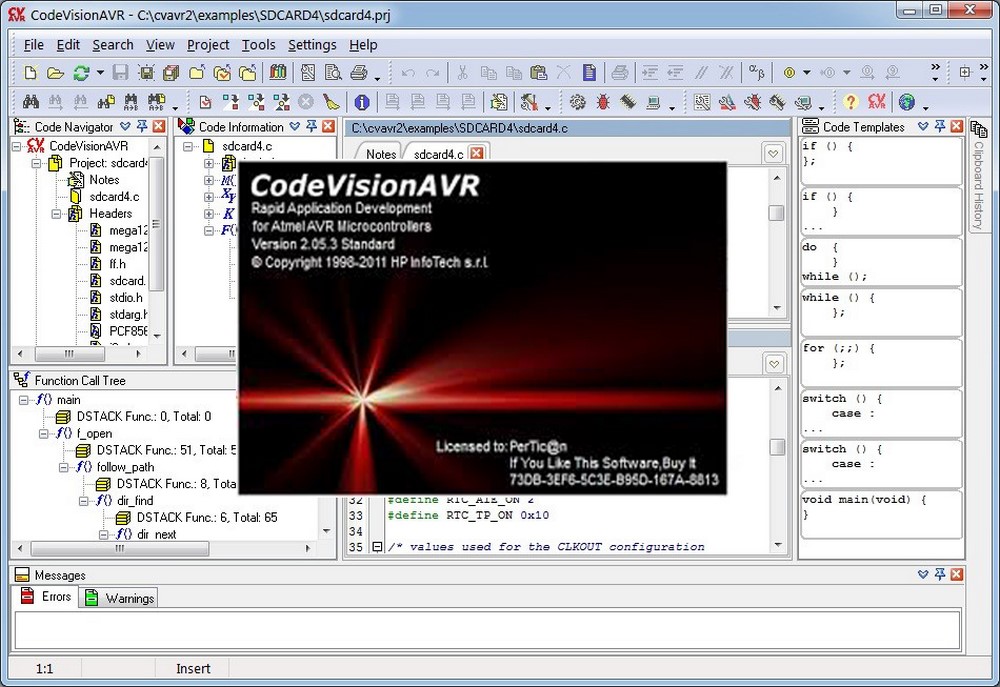 CODEVISION AVR 2.05.0