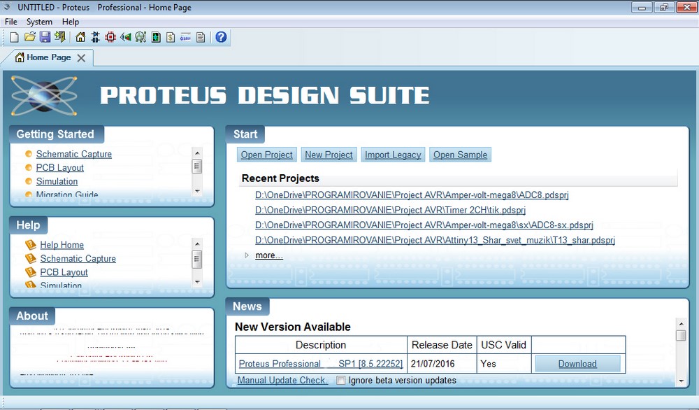 PROTEUS 5.2 SP7