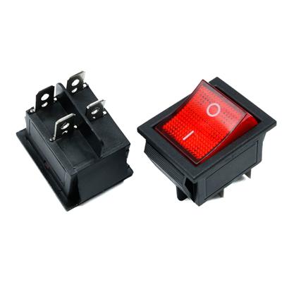 LIGHT ROCKER SWITCH 4P 2C (25*30)