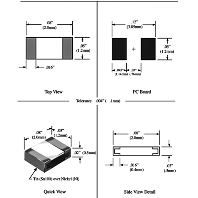 100NF (0805) 50V 10% X7R  (AVX)