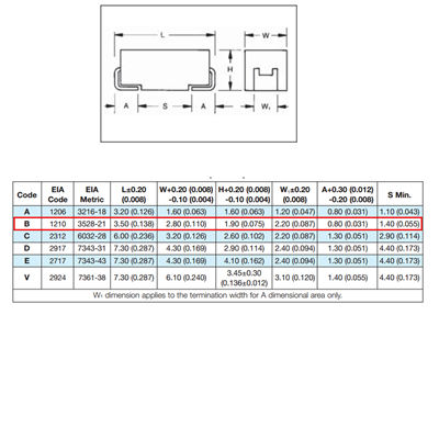 100UF 10V(B)SMD 10%