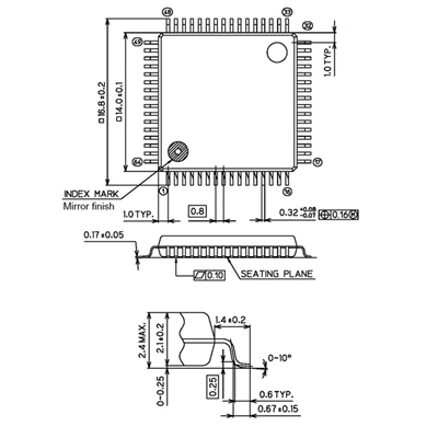 TMP68HC000F-10