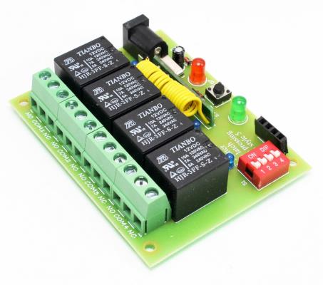 4-CHANNEL 433MHZ RF RECEIVER